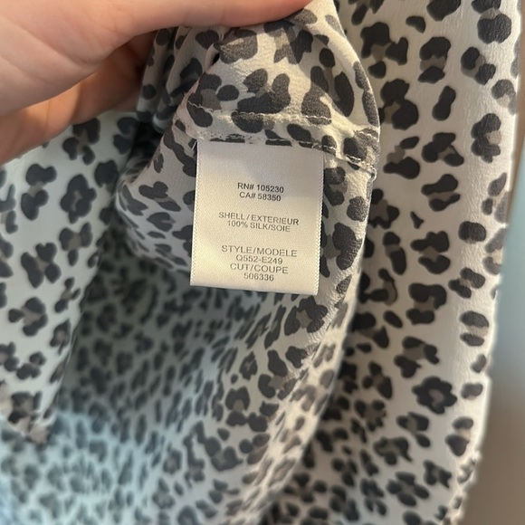 Equipment Silk Animal Print Blouse - Picture 3 of 4